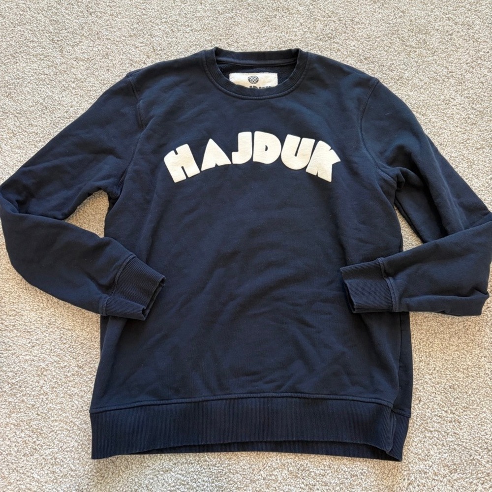 Hajduk Split Sweatshirt Kids Large Navy Blue Crewneck‎ Pullover